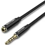 Vention Cable Estéreo BHCBD Jack 3.5 mm Macho a Jack 3.5 mm Hembra 50 cm Negro